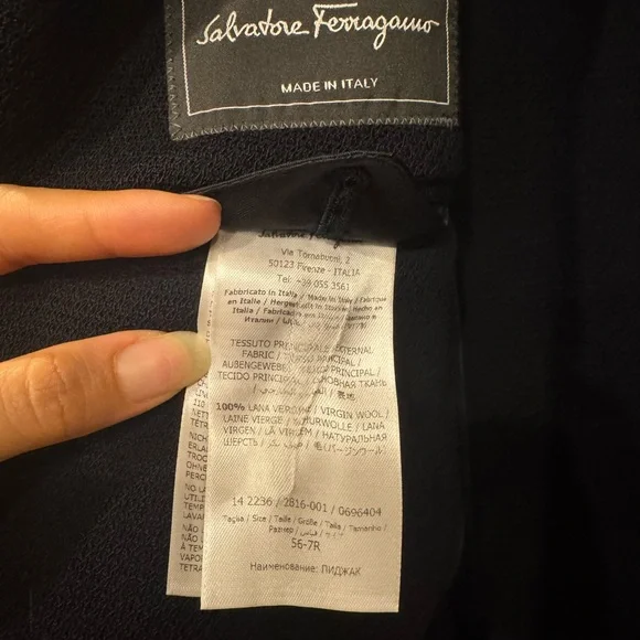 Black Salvatore Ferragamo Men's Blazer
